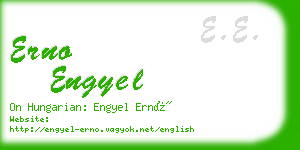 erno engyel business card